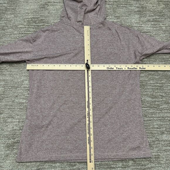 Athleta Shirt Womens M Purple Uptempo II Hoodie Sweatshirt Relaxed Lightweight - Picture 13 of 13